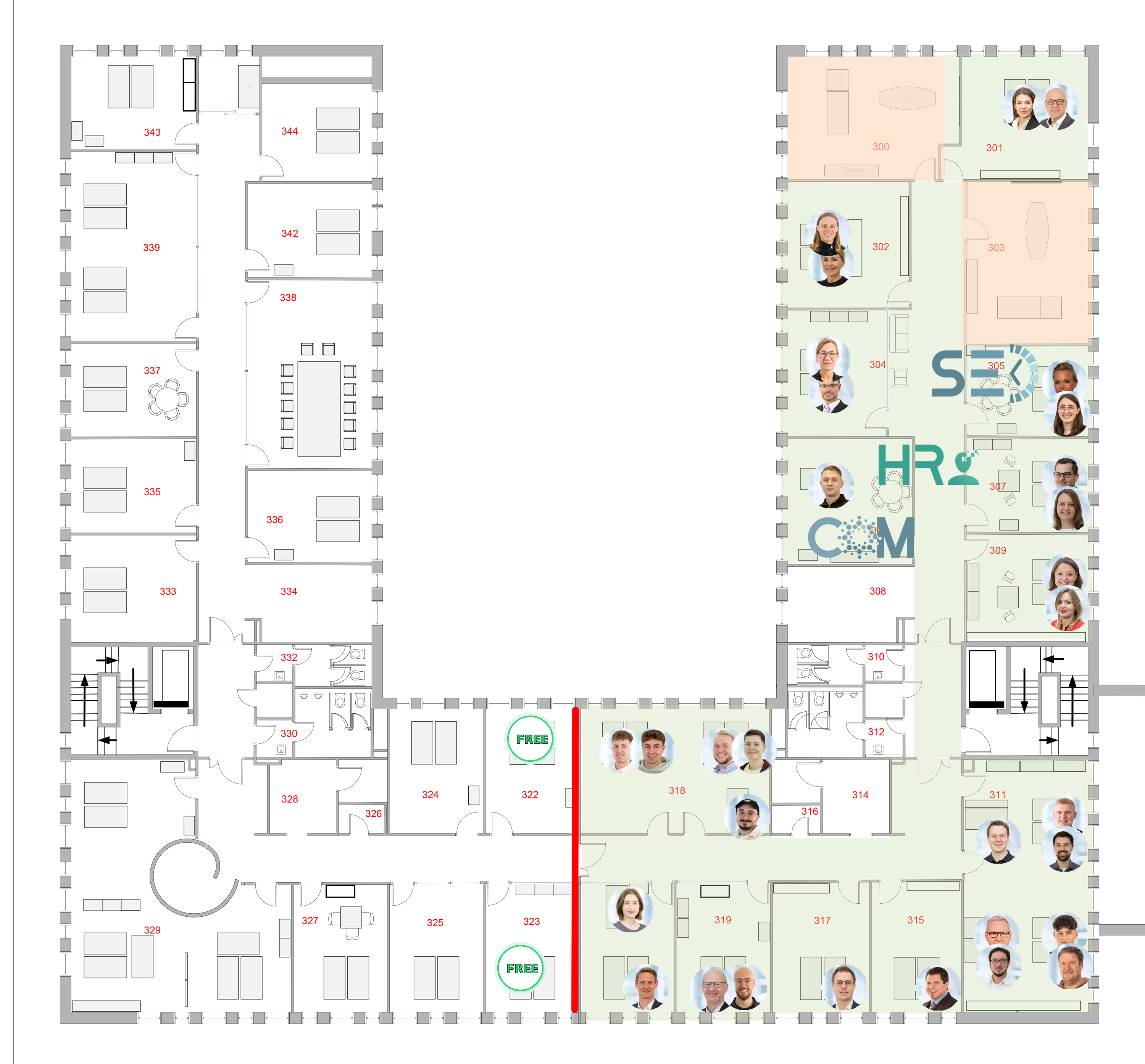 GWS Münster__3. OG__Bestandsgebäude 3. OG